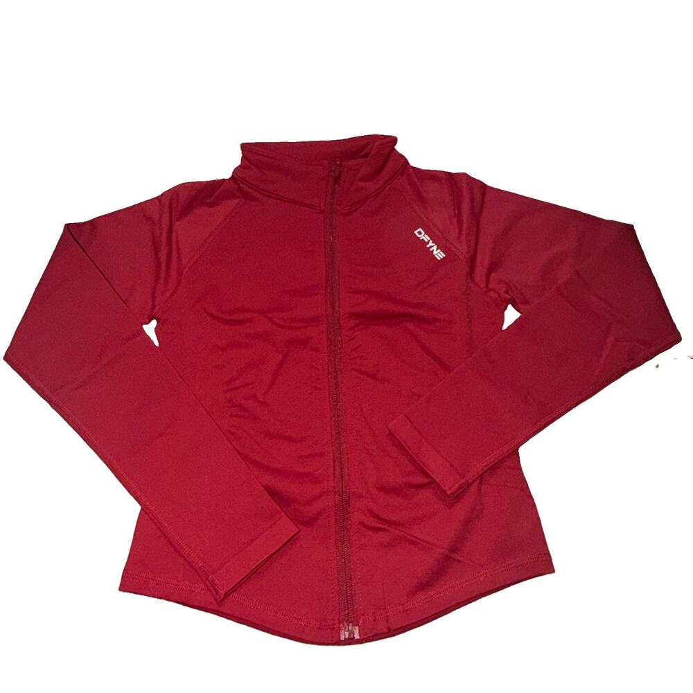 NWOT WOMENS RED DFYNE DYNAMIC FULL ZIP JACKET SIZE Large (AM8)